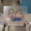 Football Mom Heart | DTF Transfer Ready to Press | Sports Fan Heat Transfer