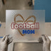 Football Mom Heart | DTF Transfer Ready to Press | Sports Fan Heat Transfer