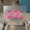 Mama Pink Camo Arch | DTF Transfer Ready to Press | Collegiate Heat Transfer