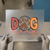 Dog Mama Leopard Paw Print | DTF Transfer Ready to Press | Sketch Style Heat Transfer
