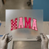 Mama Arch Hearts | DTF Transfer Ready to Press | Pink Love Heat Transfer