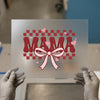 Retro Mama Hearts & Checkerboard | DTF Transfer Ready to Press | Valentine's Heat Transfer