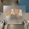 Mama Leopard Checkered Bow | DTF Transfer Ready to Press | Boho Heat Transfer