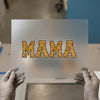 Mama Gold Glitter Style | DTF Transfer Ready to Press | Collegiate Heat Transfer
