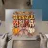 Thankful Mama Pumpkins Bow | DTF Transfer Ready to Press | Retro Fall Heat Transfer