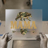 Camo Mama Bear DTF Transfer | Ready to Press | Distressed Heat Transfer
