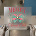 Merry Mama Social Club Bow | DTF Transfer Ready to Press | Christmas Heat Transfer