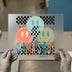 Mama's Boy Retro Smiley Face | DTF Transfer Ready to Press | Checkerboard Heat Transfer