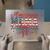 American Mama DTF Transfer Ready to Press | Distressed Retro Heat Transfer