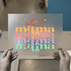 Pitbull Mama Retro Stacked | DTF Transfer Ready to Press | Groovy Heat Transfer