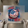 Home Run Mama | DTF Transfer Ready to Press | Patriotic Baseball Heat Transfer