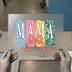Mama Floral Print Bow | DTF Transfer Ready to Press | Spring Heat Transfer