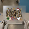 Mama Claus Leopard Christmas | DTF Transfer Ready to Press | Festive Heat Transfer