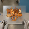 Autumn Mama with Pumpkins | DTF Transfer Ready to Press | Fall Heat Transfer