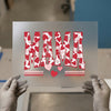 Mama Hearts distressed | DTF Transfer Ready to Press | Vintage Heat Transfer