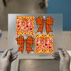 Pumpkin Patch Plaid Bows & Monogram "MM" | DTF Transfer Ready to Press | Fall Heat Transfer