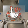 Mama Goose Floral DTF Transfer Ready to Press | Retro Style Heat Transfer