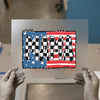 Mama Checkered Flag | DTF Transfer Ready to Press | Patriotic Heat Transfer