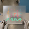 Beautiful Mama Floral Cursive | DTF Transfer Ready to Press | Empowering Heat Transfer