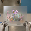 Bunny Mama Leopard Print | DTF Transfer Ready to Press | Easter Heat Transfer