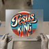 Jesus Is King DTF Transfer Ready to Press | Retro Christian Heat Transfer