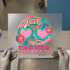 Inspiring Prayer Heart Glasses | DTF Transfer Ready to Press | Retro Floral Heat Transfer