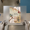 Faith & Flowers Collage | DTF Transfer Ready to Press | Vintage Aesthetic Heat Transfer