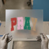 PRAY Distressed Collegiate DTF Transfer Ready to Press | Retro Heat Transfer