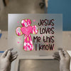 Jesus Loves Me This I Know Cross | DTF Transfer Ready to Press | Faith Heat Transfer