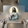Lamb of God Jesus Design | DTF Transfer Ready to Press | Faith Heat Transfer
