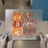 Pumpkin Patch Give Thanks DTF Transfer | Ready to Press | Fall Harvest Heat Transfer