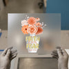 Faith Over Fear Floral Vase | DTF Transfer Ready to Press | Inspirational Heat Transfer