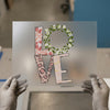 Love Hearts Leopard Floral | DTF Transfer Ready to Press | Romantic Heat Transfer