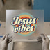 Jesus Vibes Retro | DTF Transfer Ready to Press | Vintage Heat Transfer