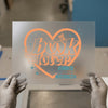 Book Lover Heart DTF Transfer Ready to Press | Retro Style Heat Transfer