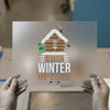 Winter Cabin Skiing Design | DTF Transfer Ready to Press | Cozy Heat Transfer