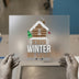 Winter Cabin Skiing Design | DTF Transfer Ready to Press | Cozy Heat Transfer