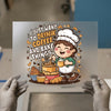 Drink Coffee & Bake Things | DTF Transfer Ready to Press | Cartoon Bakery Heat Transfer
