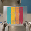 Best Friends Retro Striped | DTF Transfer Ready to Press | Friendship Heat Transfer