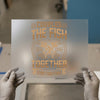 Couples Fish Together Stay | DTF Transfer Ready to Press | Fishing Motif Heat Transfer