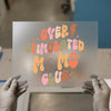 Over Stimulated Moms Club DTF Transfer Ready to Press | Retro Groovy Heat Transfer