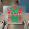 The World Changes When It Snows | DTF Transfer Ready to Press | Winter-Themed Heat Transfer