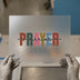 Prayer Warrior Block | DTF Transfer Ready to Press | Retro Block Letter Heat Transfer