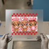 Cute Highland Cow Hearts | DTF Transfer Ready to Press | Valentine Heat Transfer