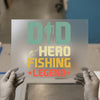 Dad Hero Fishing Legend | DTF Transfer Ready to Press | Retro Style Heat Transfer