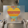 Besties For Life Heart | DTF Transfer Ready to Press | Retro Friendship Heat Transfer