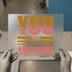 You Are Awesome | DTF Transfer Ready to Press | Retro Style Heat Transfer