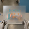 Books & Coffee Lover DTF Transfer | Ready to Press | Cozy Heat Transfer
