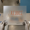 Rejoice Always 1 Thessalonians 5:16 | DTF Transfer Ready to Press | Faith Heat Transfer