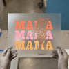 Retro Mama Lightning Bolt | DTF Transfer Ready to Press | Boho Heat Transfer